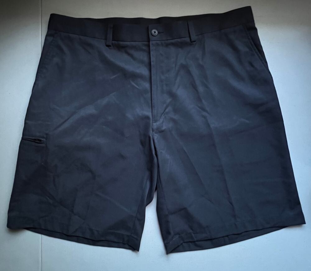 Champions Tour Golf Shorts Mens 38 Black Performance Lightweight Polyester 10”